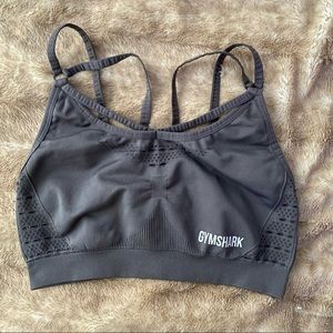 Grey Gymshark sports bra
